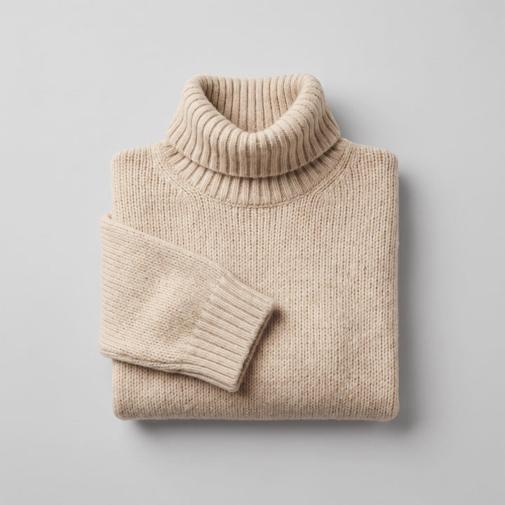Cleo cozy sweater beige folded product only