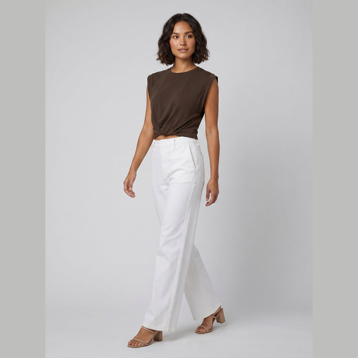 Cora Knotted Tee dark brown