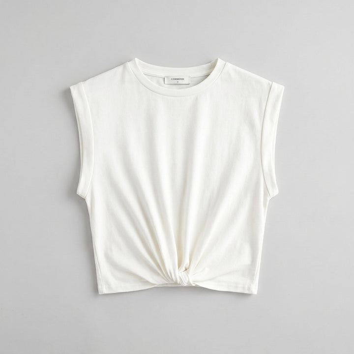 Cora Knotted Tee product flat lay