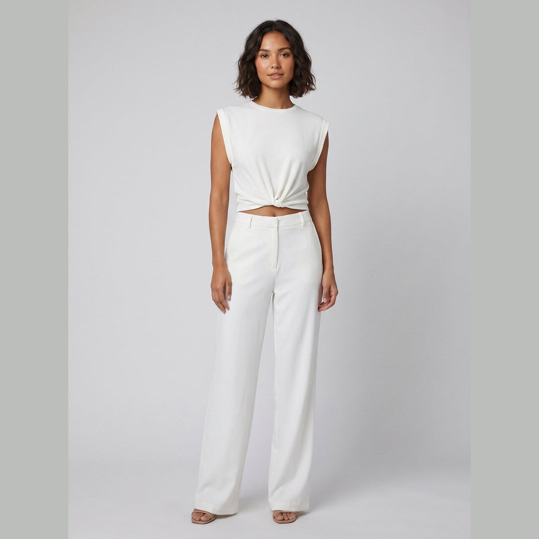 Cora Knotted Tee white
