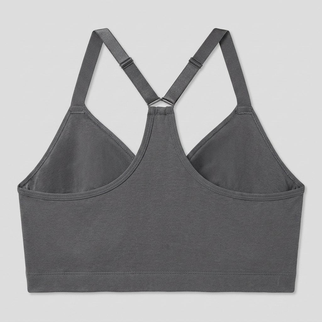 Dali Lace Bralette charcoal convertible racerback back
