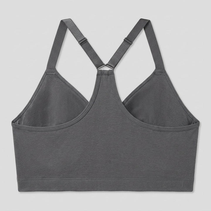 Dali Lace Bralette charcoal convertible racerback back