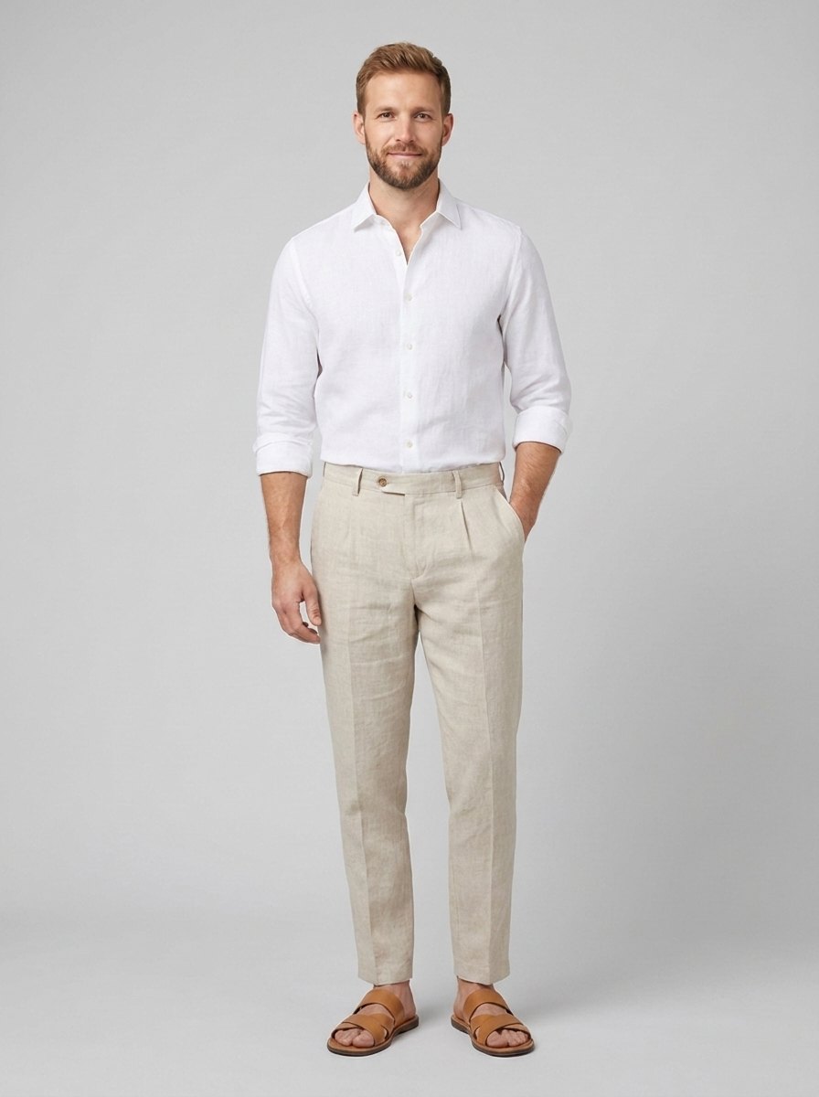 Dany linen trousers beige