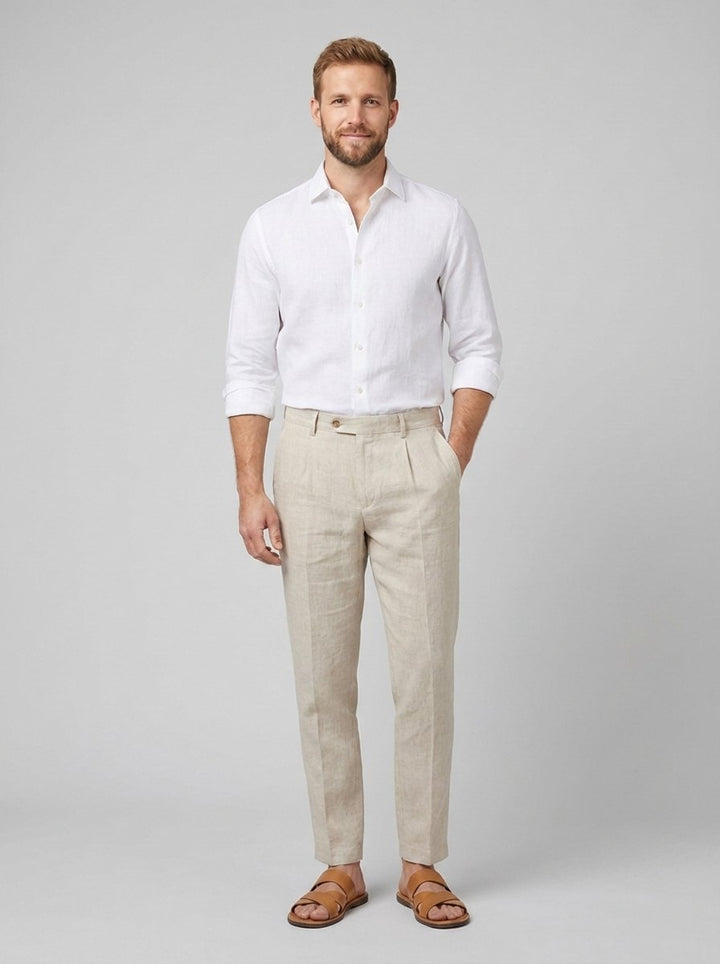 Dany linen trousers beige