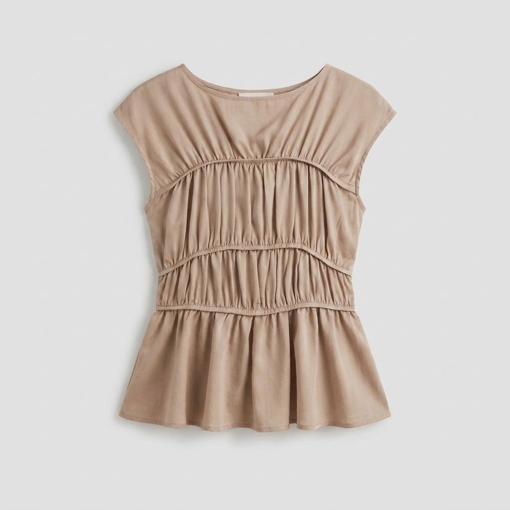 Dashi peplum top product flat lay