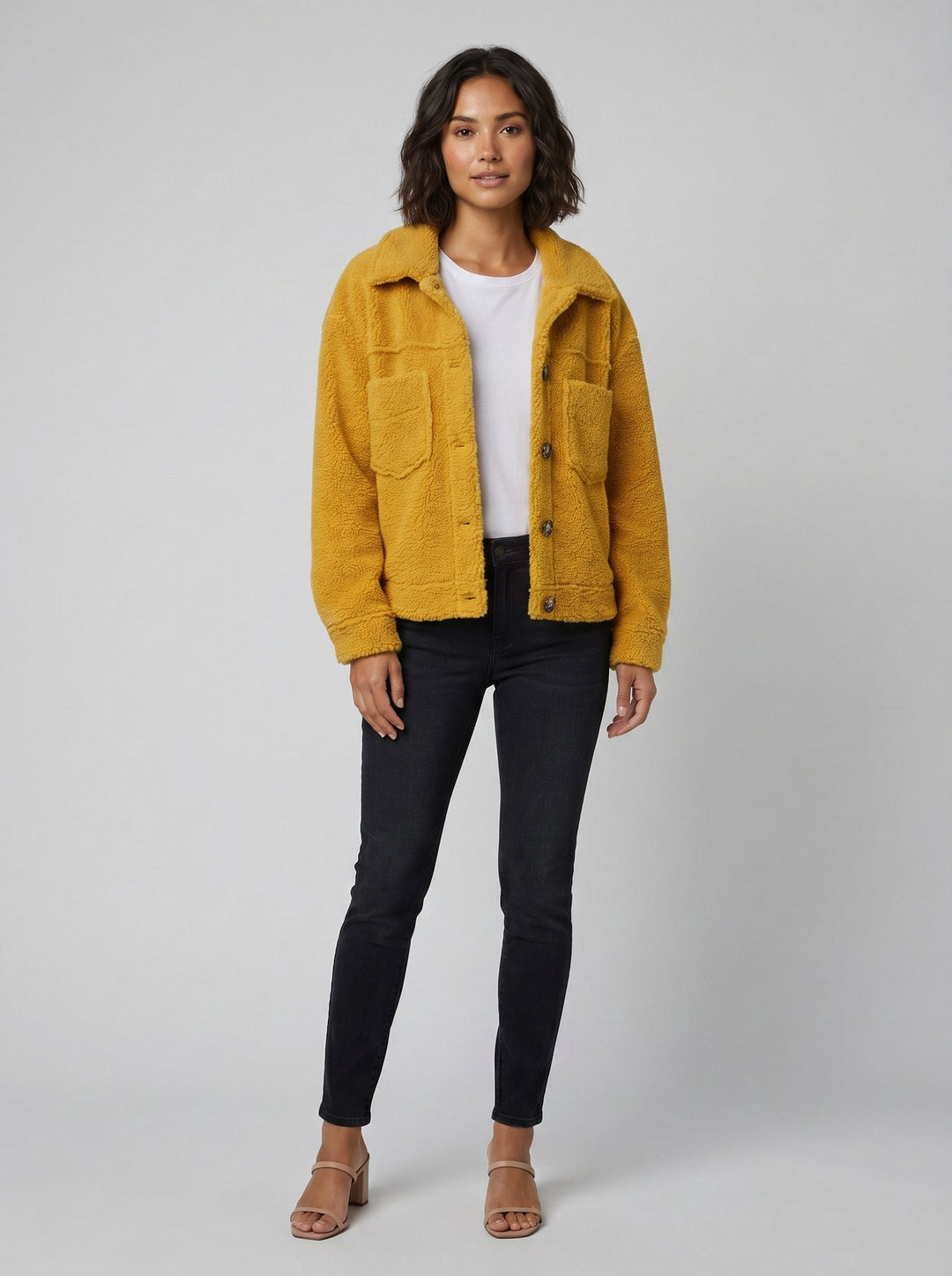 Dion short jacket yellow