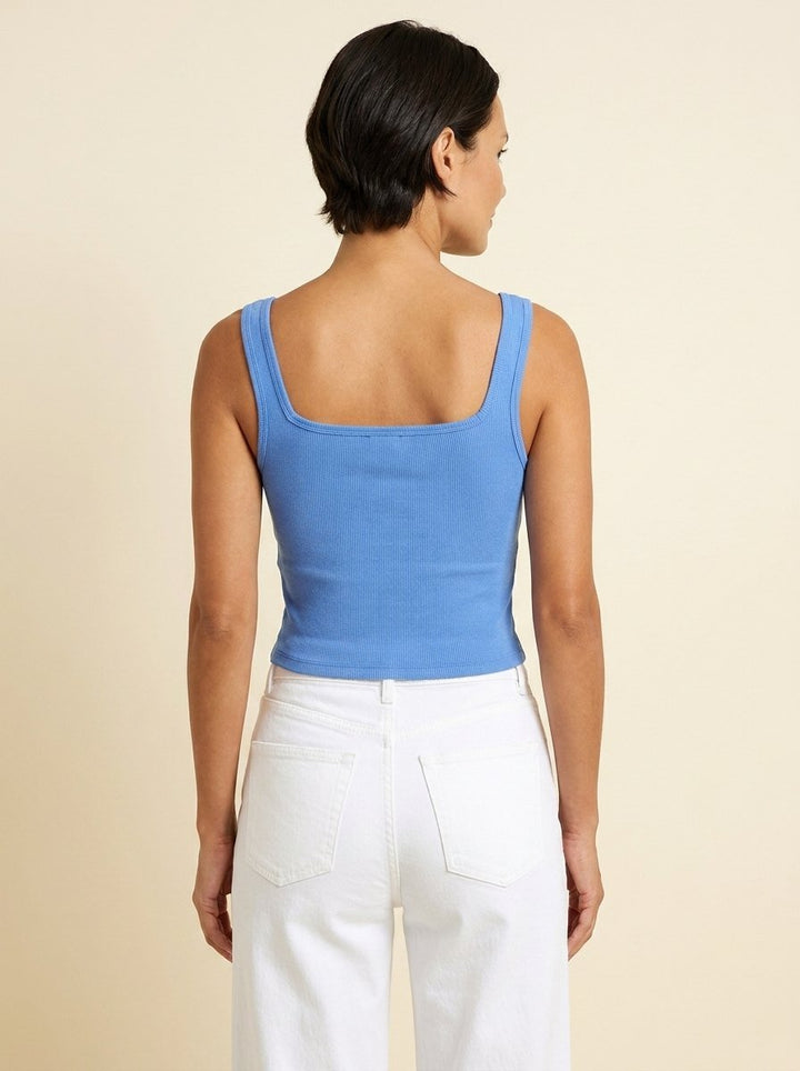 Diva crop tank top back view