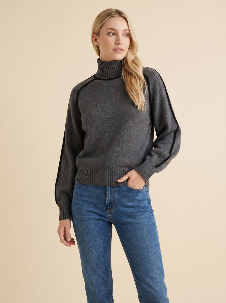 Dora turtleneck sweater gray