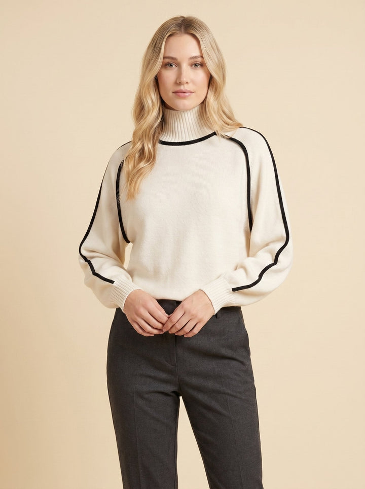 Dora turtleneck sweater white