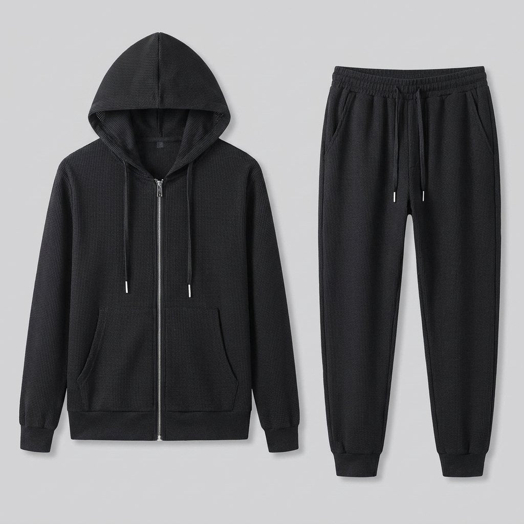 Eduardo mens knit lounge set flat lay