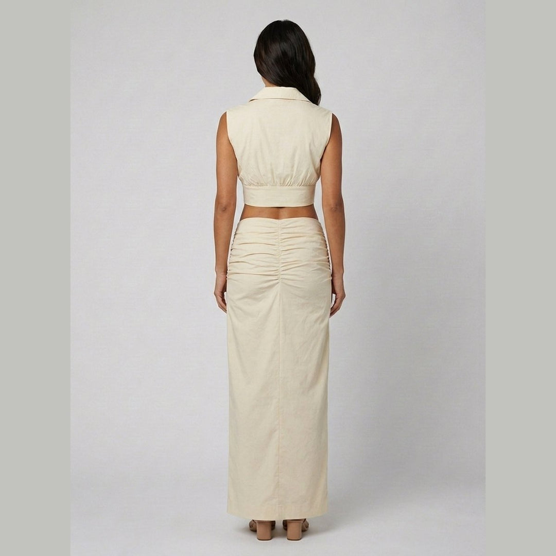 Elysia cream co-ord set back
