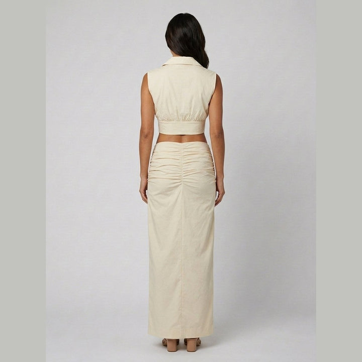 Elysia cream co-ord set back