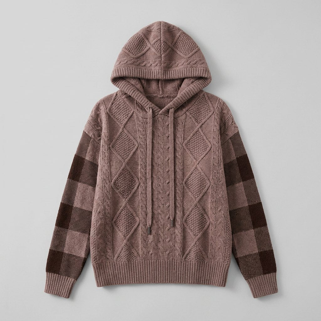Elysia hooded sweater flat lay