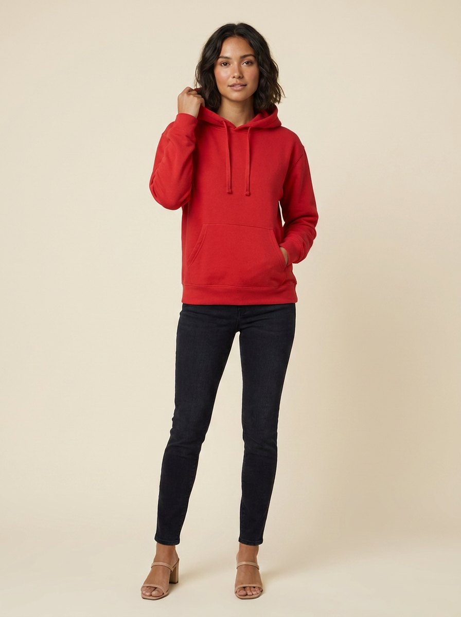 Elysian Basic Hoodie red