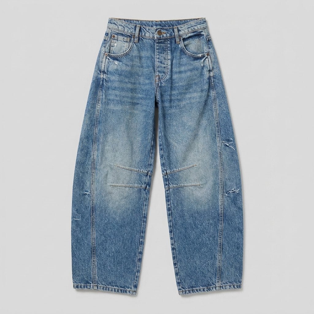 Elysian wide-leg jeans product flat lay