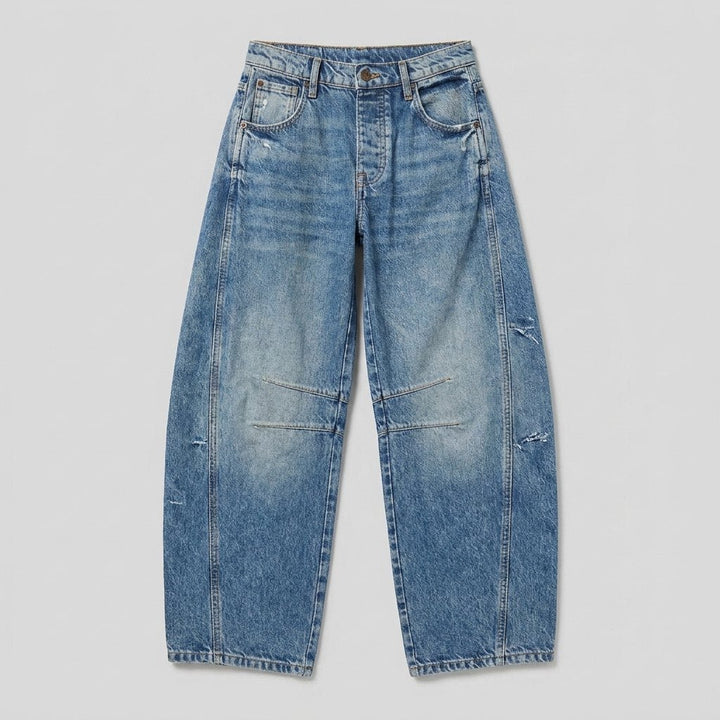 Elysian wide-leg jeans product flat lay