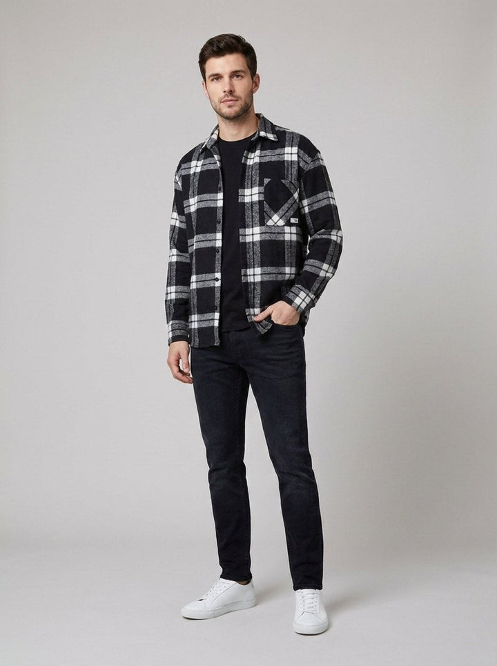 Elysian Winter Shirt - Black check
