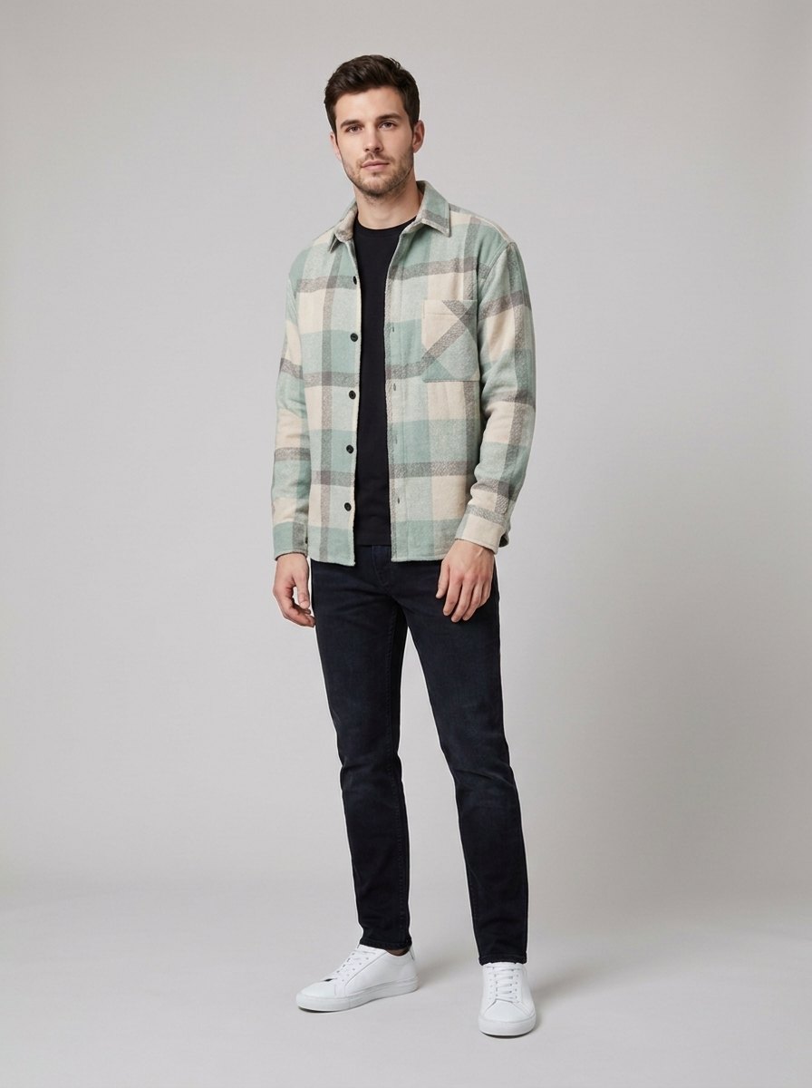 Elysian Winter Shirt - Green check