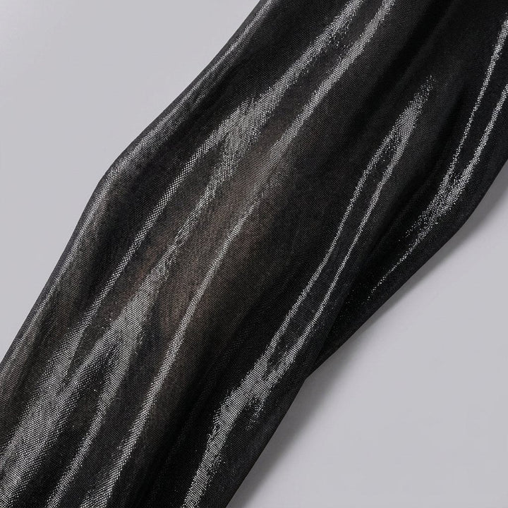 Esmee shiny tights fabric detail