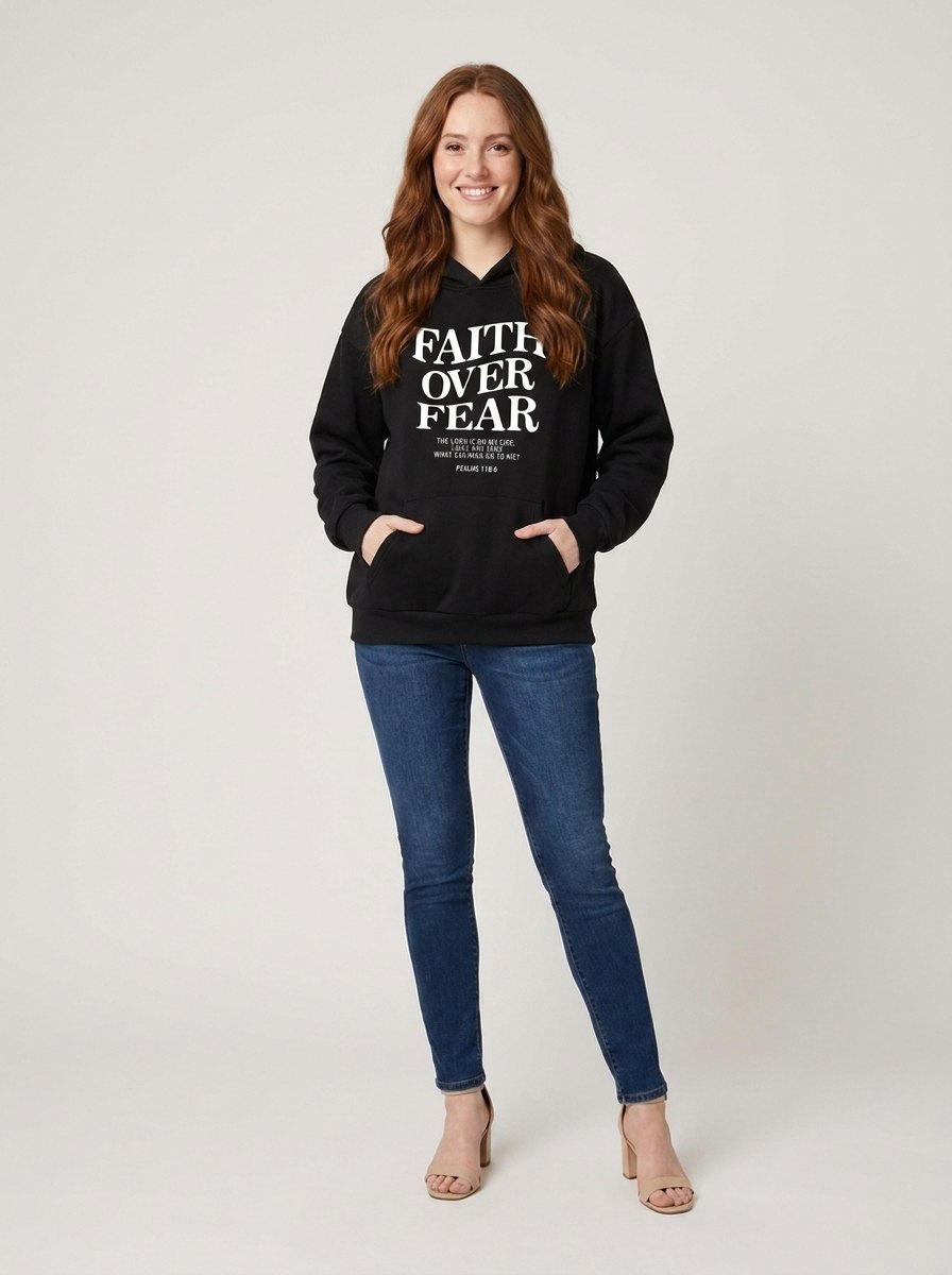 Faith Over Fear hoodie black