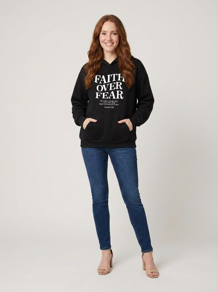 Faith Over Fear hoodie black