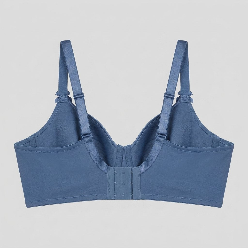 Felicity Full Cup Bra evening blue back flat-lay
