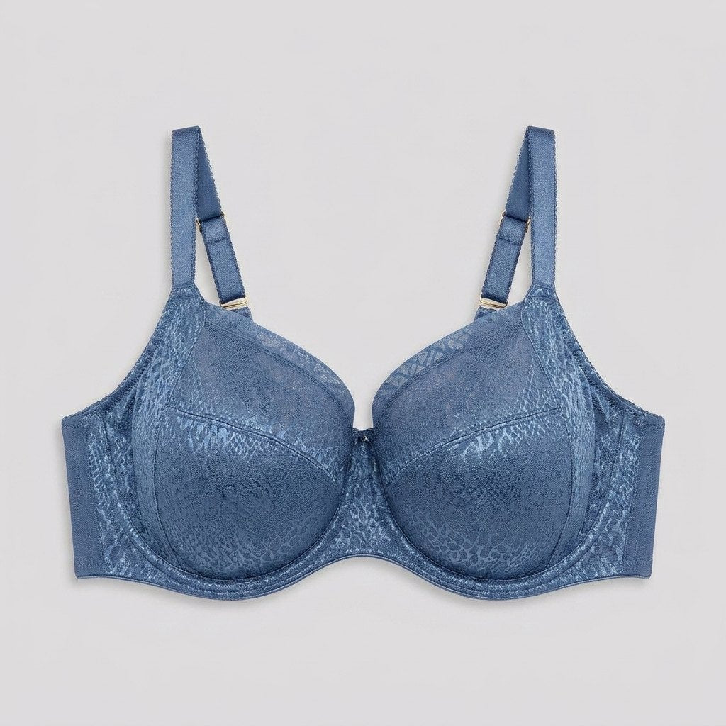 Felicity Full Cup Bra evening blue front flat-lay
