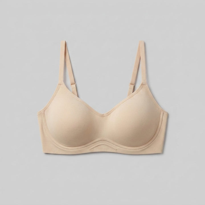 Fenna non-wired flex bralette nude front flat lay