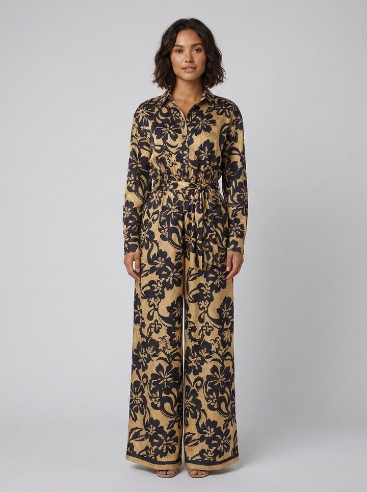 Fiora floral wide-leg jumpsuit front