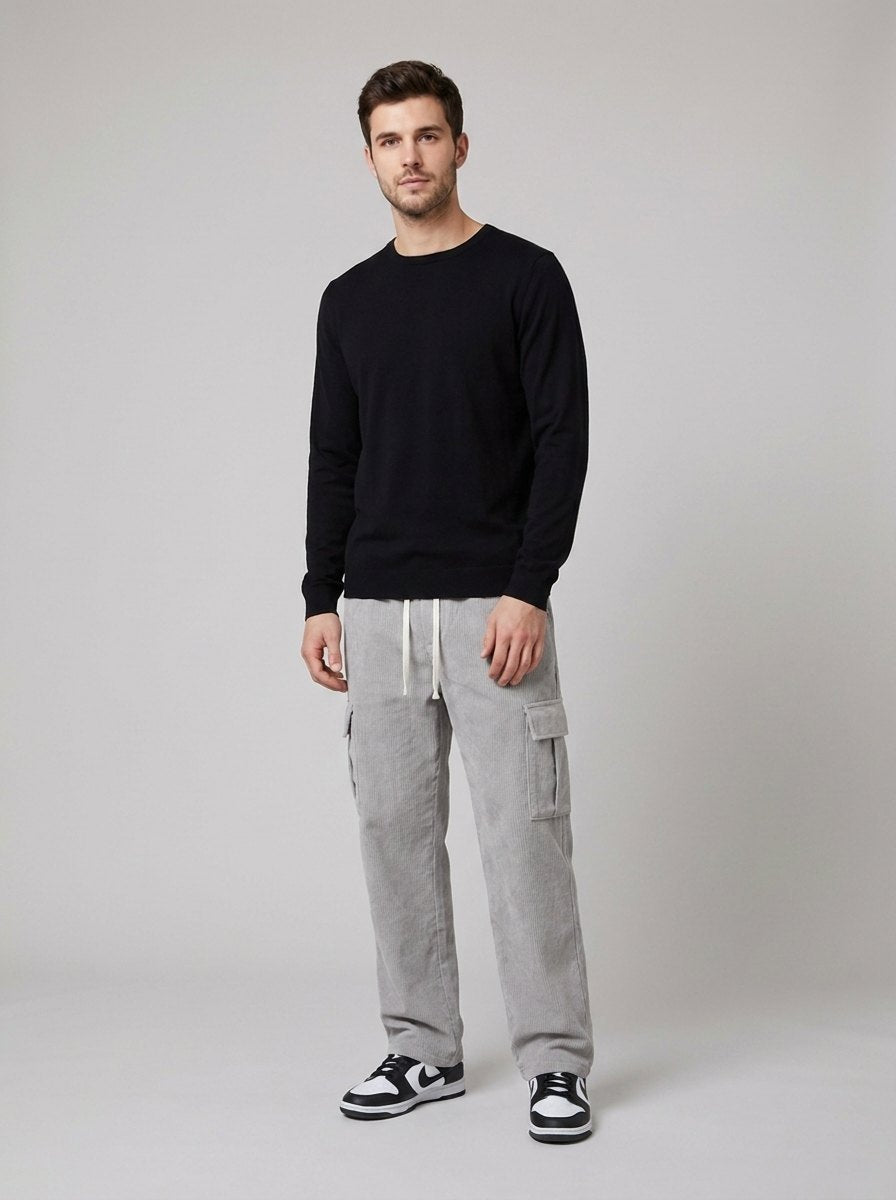 Harper corduroy pants gray