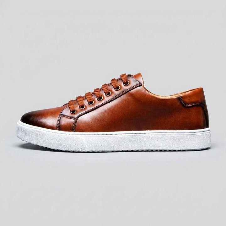 Haven leather sneaker brown