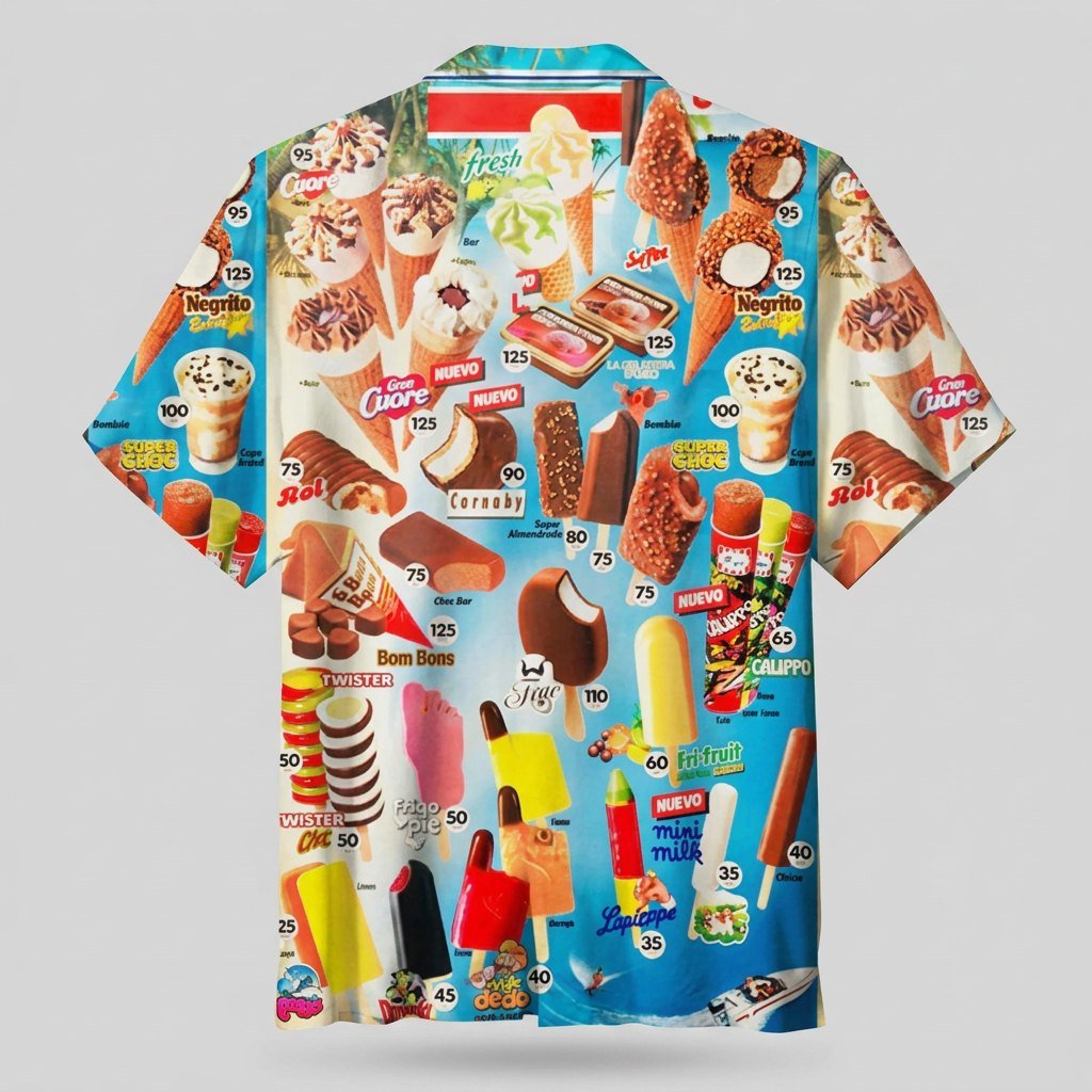 Icy Polo Shirt back view