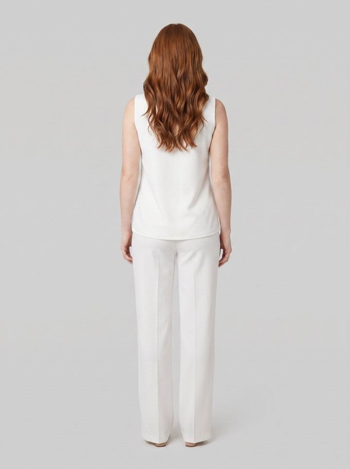 Isla Sleeveless Blazer Suit Set - back view