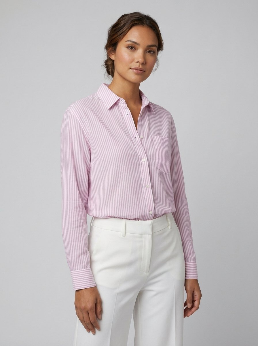 Jade striped blouse pink