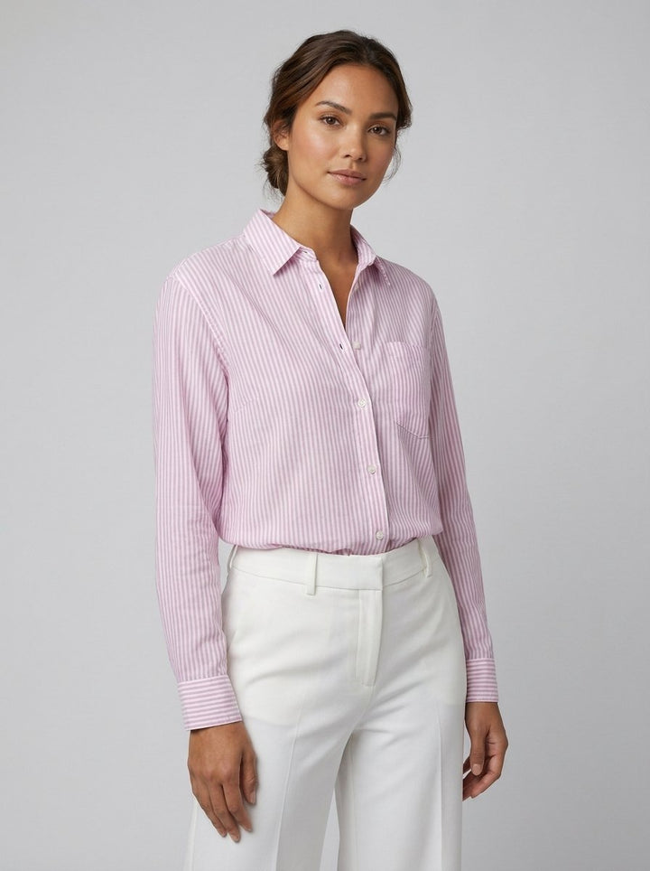 Jade striped blouse pink