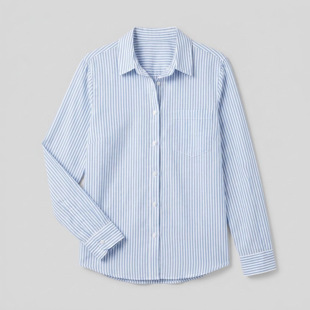 Jade striped blouse product flat lay