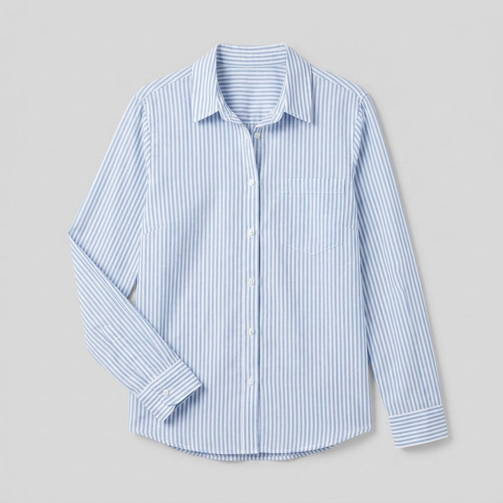 Jade striped blouse product flat lay