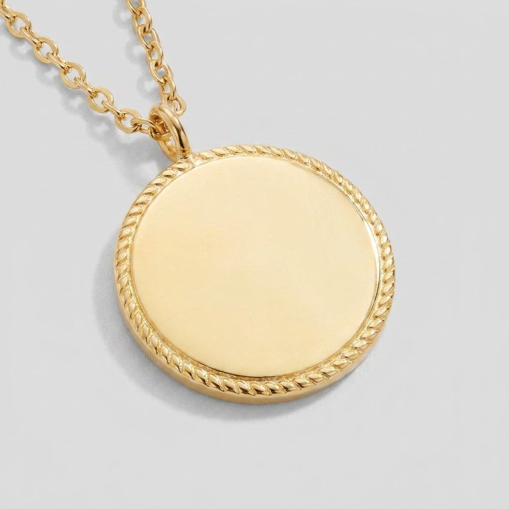 Janie coin medallion detail
