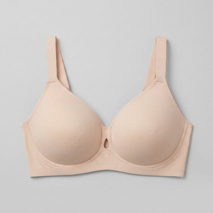 Nude jelly lift bra flat-lay