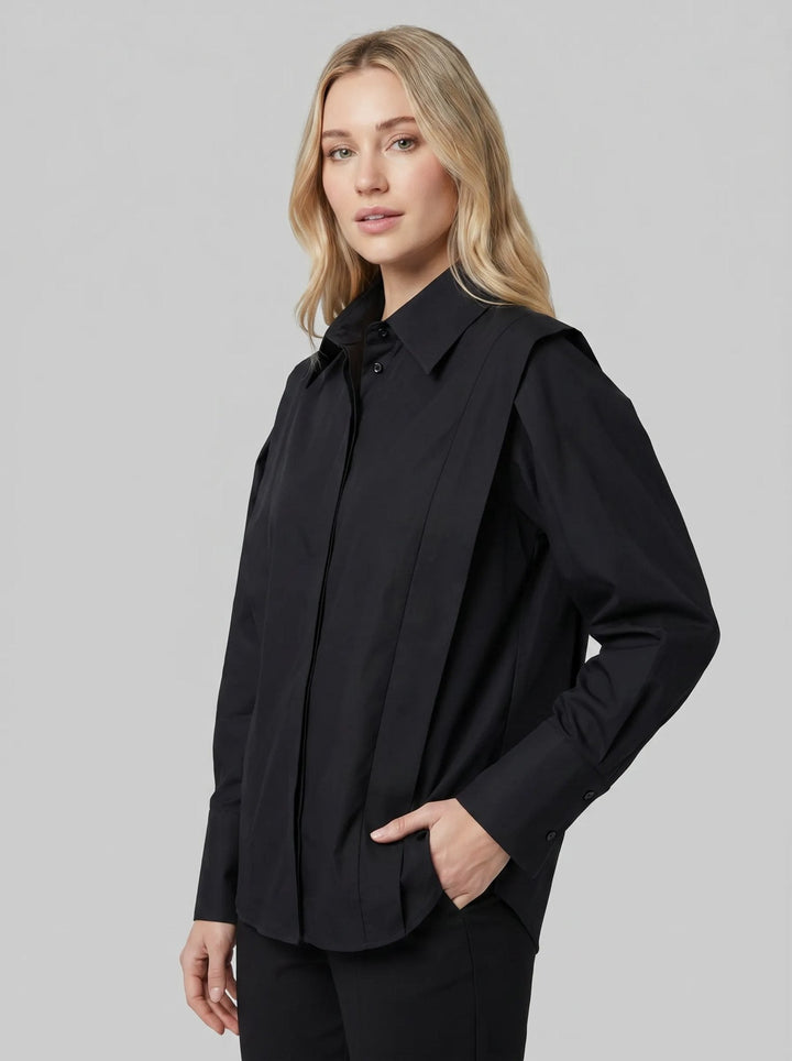 Jen classic formal blouse black