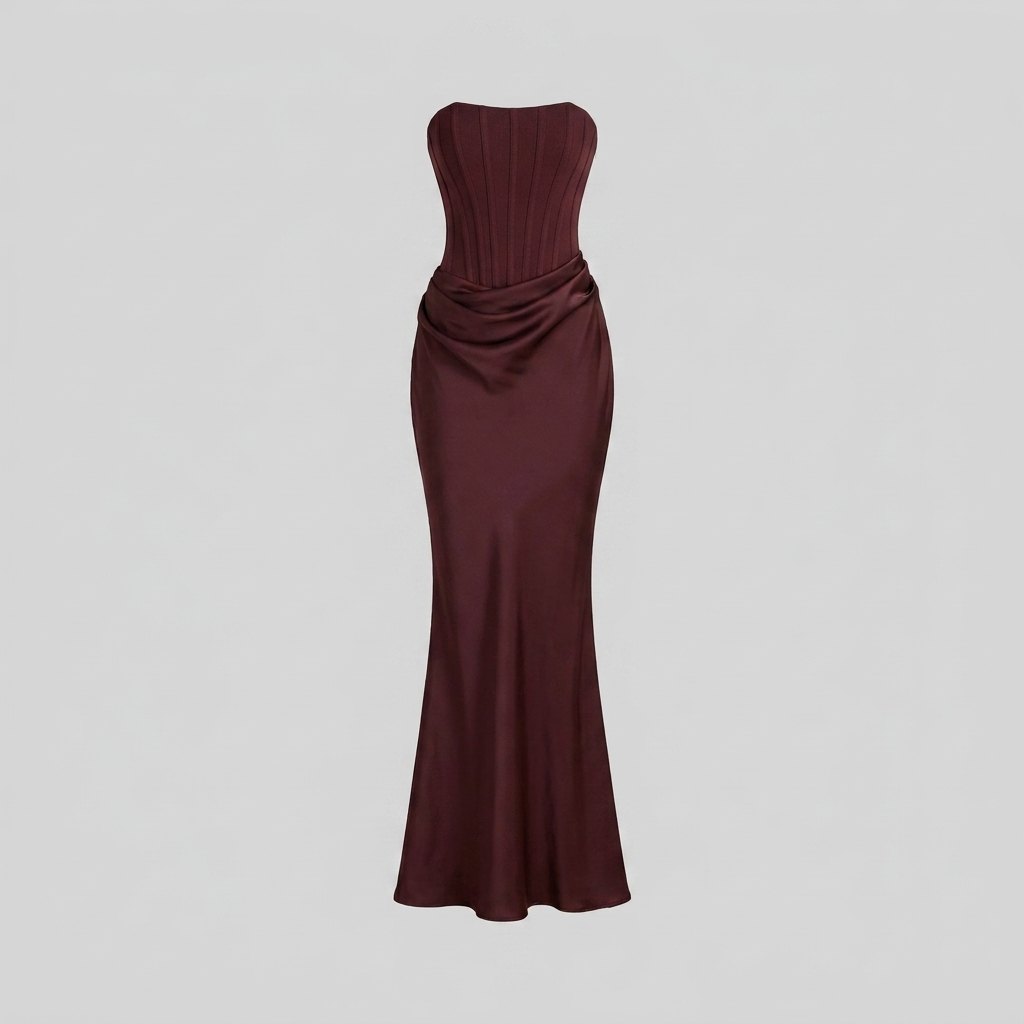 Kailani burgundy gown product only