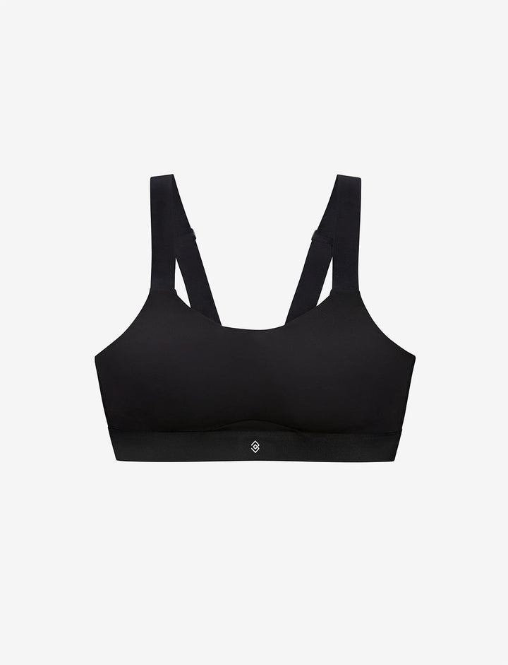 Kinetic sports bra black front