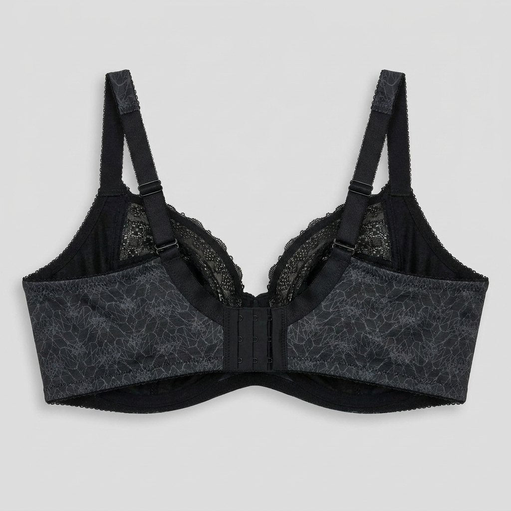 Kira plunge bra black back