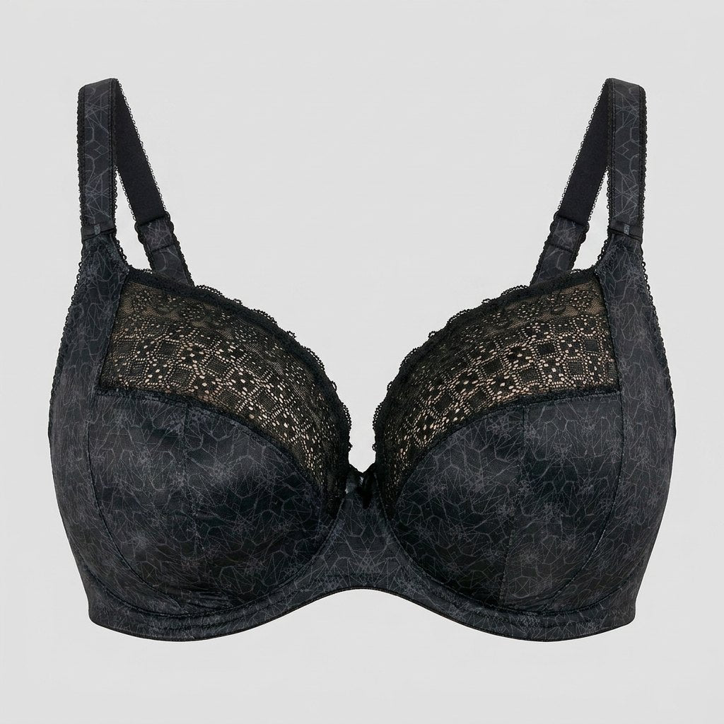 Kira plunge bra black front
