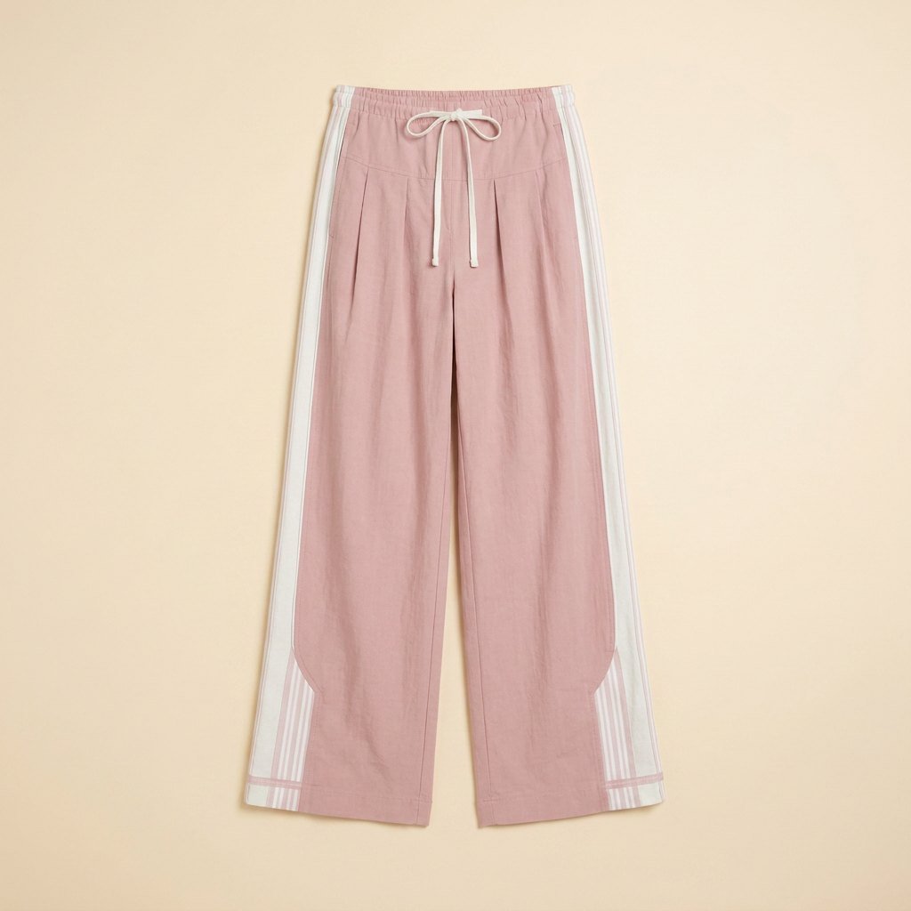 Kyla track joggers pink flat-lay