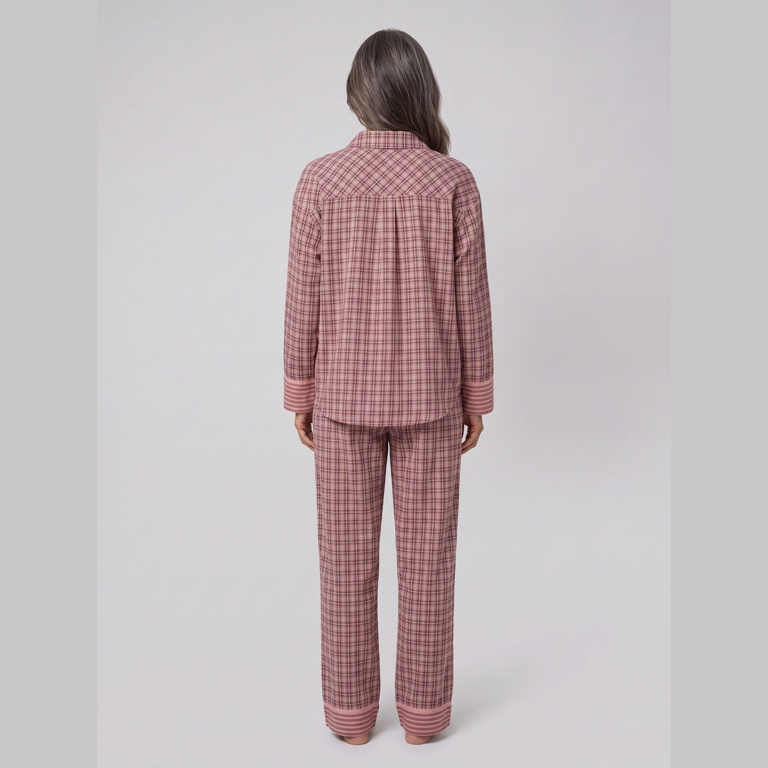 Pyjama set back view on model