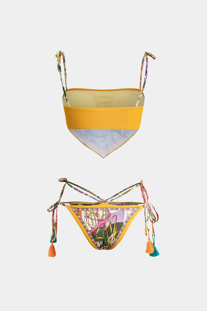 Multicolour floral bikini set, slim cut, view 2 of 5