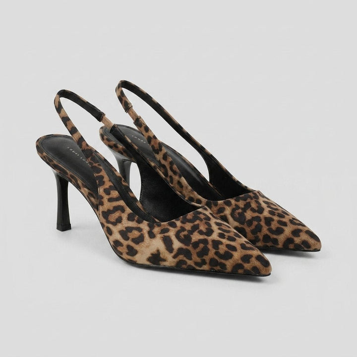 Liora leopard court shoes pair