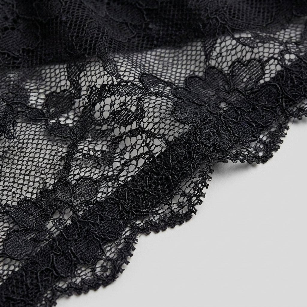 Luxe lace racerback bra lace detail