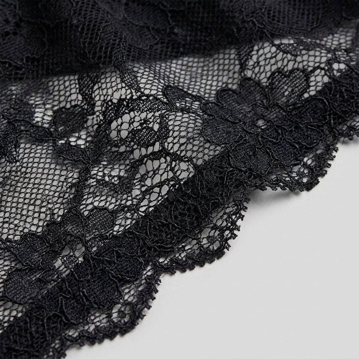 Luxe lace racerback bra lace detail